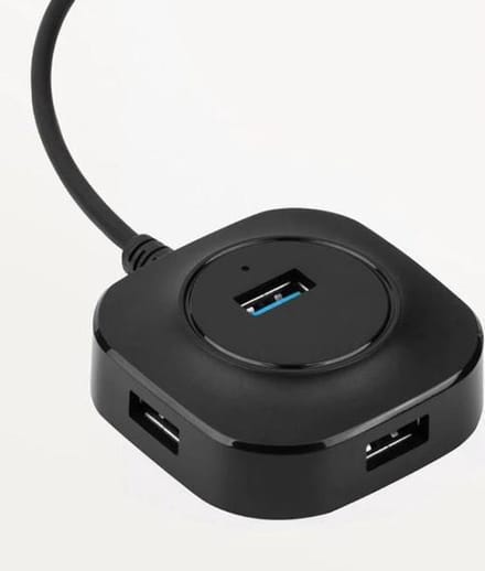 4 Port USB HUB - USB 2.0 en Micro USB uitgang adapter naar USB