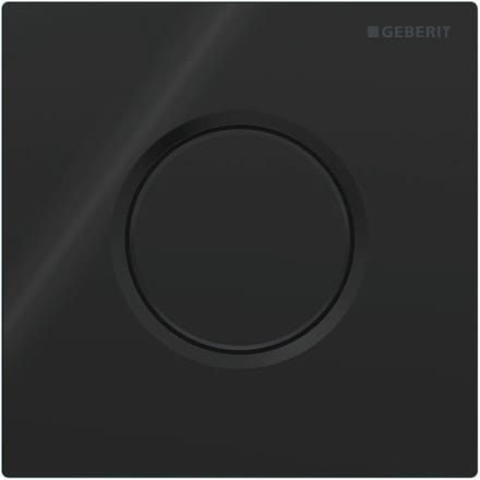 Geberit Type01 urinioir bedieningsplaat - pneumatisch - vierkant - Gitzwart RAL - 9005 - zwart