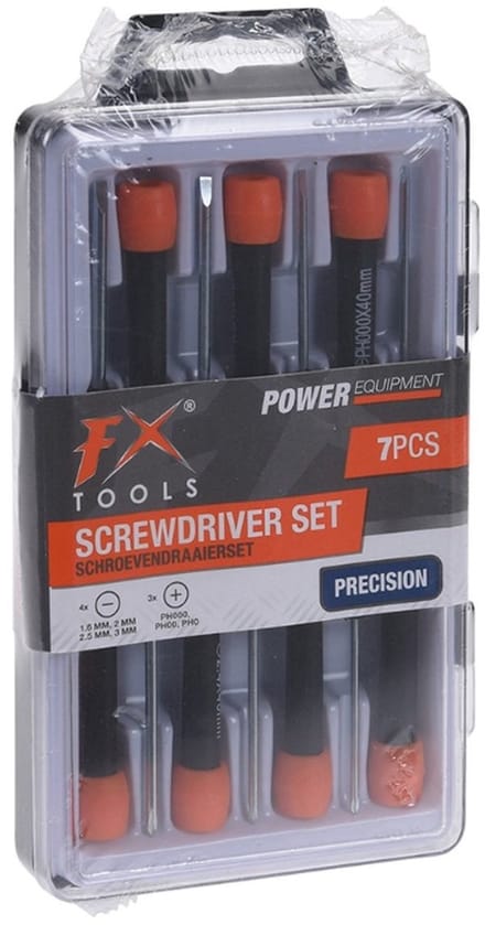 FX Tools precisie schroevendraaierset - 7 Stuks