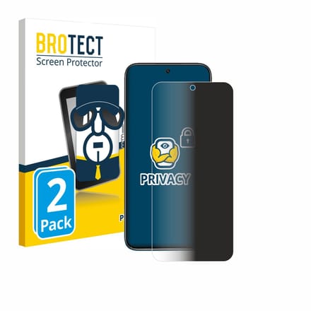 BROTECT - privacy screenprotector voor realme Narzo 90X - Folie Beschermfolie Blauwlichtfilter 2 Stuks
