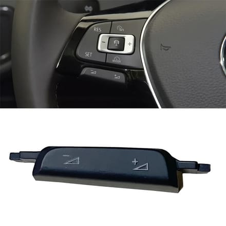 Pour Kia Golf 7 MK7 VII Volant Multifonctionnel Voix Volume Décoration Couvercle et Ensemble de Remplacement Bouton Interrupteur de Clé Installation Facile black