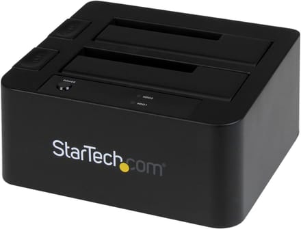 Harde Schijf Docking Station - Dubbele Bay Dock - Data Back-up - Tool-less Ontwerp - 2.5/3.5 Inch - Zwart