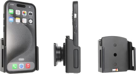 Brodit houder geschikt voor Apple iPhone 15/16/17 passive verstelbare houder 70-83/8-12mm