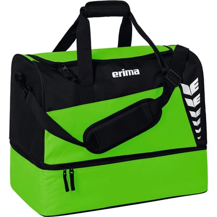 Erima Six Wings (Medium) Sporttas Met Bodemvak - Zwart / Green | Maat: M