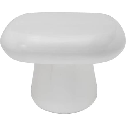 Leitmotiv Bijzettafel Roca - Wit - 49x49x36cm - Modern