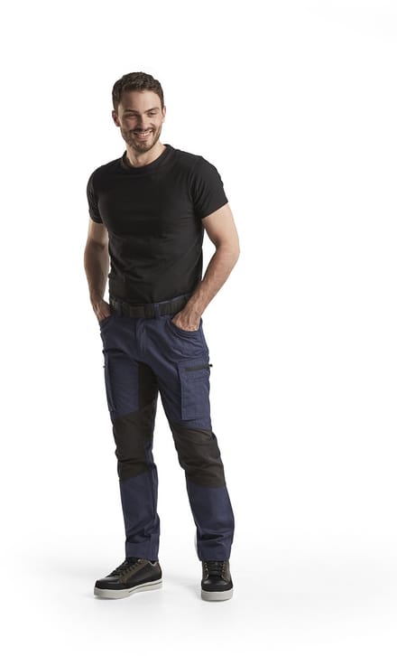 Blaklader Service werkbroek met stretch 1459-1845 - Marineblauw/Zwart - C50