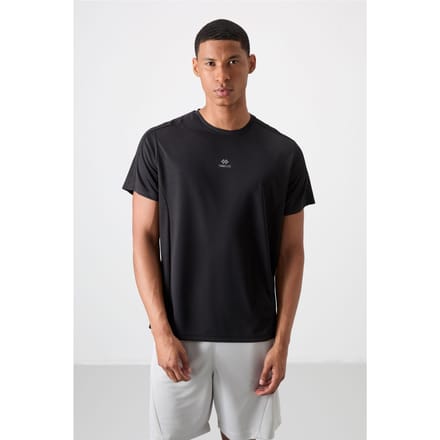 Heren Effen Crew Neck Korte Mouwen T-Shirt