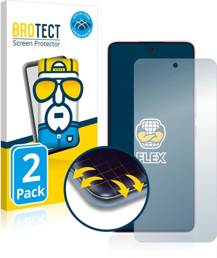 BROTECT - Screenprotector voor Xiaomi 12 Lite - Folie Beschermfolie transparant volledig dekking - 2 Stuks