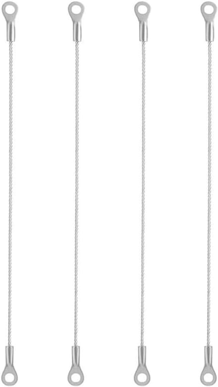 Deurkabel Kast - Scharnierbegrenzer Staalkabel - Kastdeur Beveiliging - Flexibele Openingshoek - 20 cm - Zilver