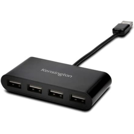 Kensington USB 2.0 Hub met 4 Poorten - USB Splitter - Zwart