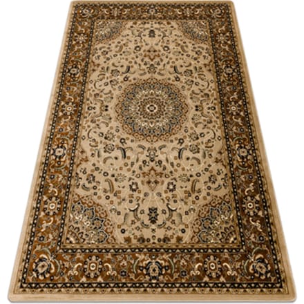 Kleden Rugsx Tapijt ROYAL E0177 Kader, rozet - beige 150x230 cm