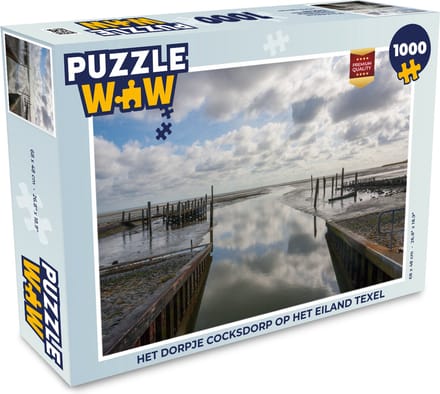 Puzzel Het dorpje Cocksdorp op het eiland Texel - Legpuzzel - Puzzel 1000 stukjes volwassenen