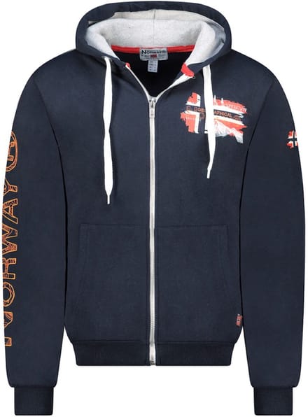 Gysuis Vest Met Capuchon En Rits Blauw Geographical Norway - XL