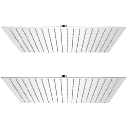 vidaXL - Regendouchekop - 2 - st - 50x50 - cm - roestvrij - staal