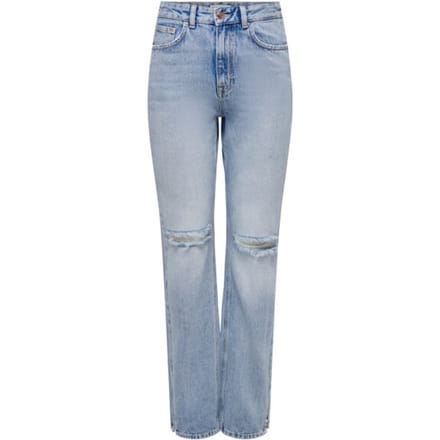 Only Onlbillie ex hw straight slit jns d blue denim
