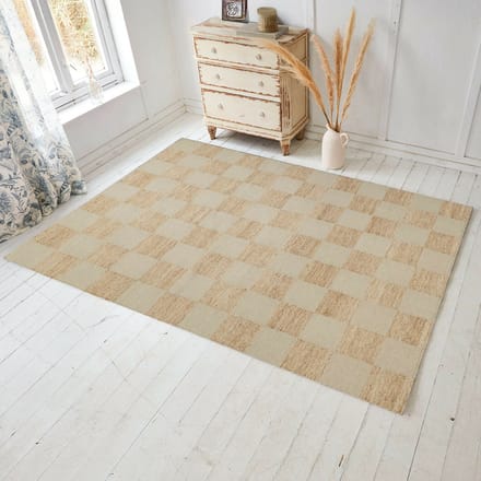 LOBERON Vloerkleed Nexari bruin/crème