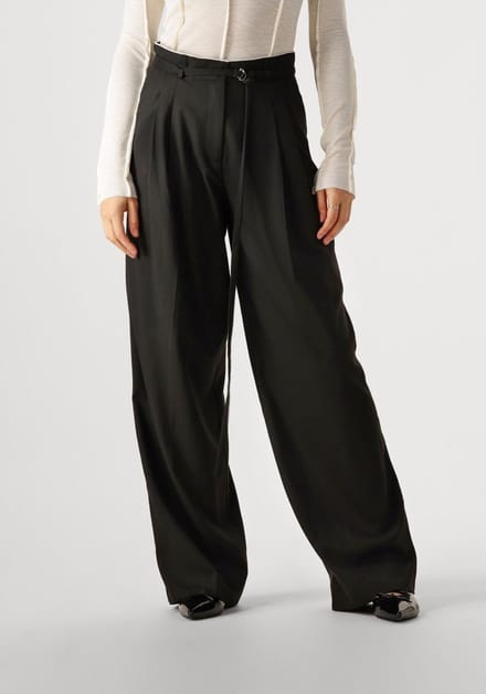 EDITED Elna Pants Broeken Dames - Zwart - Maat 34