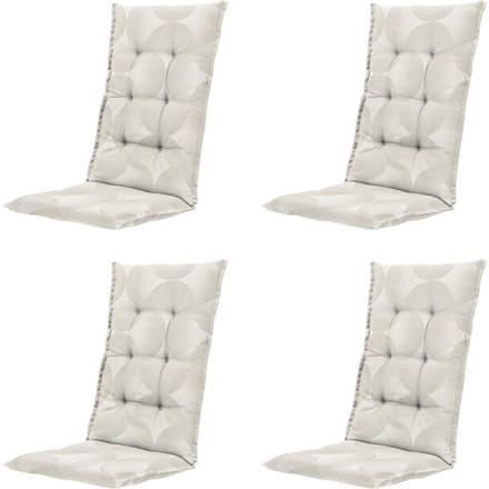 Madison kussen hoge rug napels - 123x50x5cm set van 4