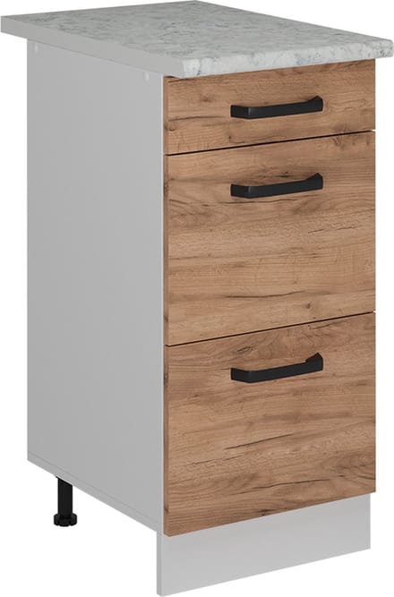 Vicco R-Line Keukenonderkast – 40 cm WB Marmer Krachtige eik goud