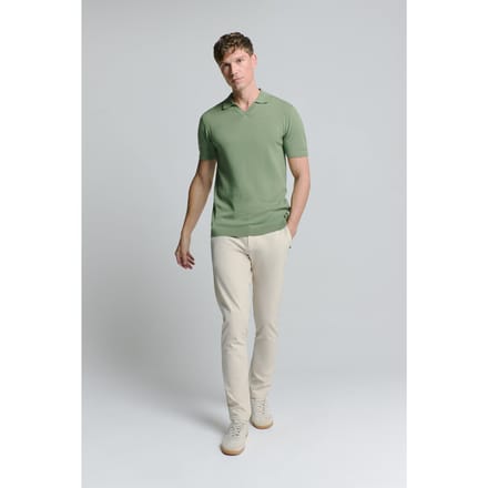 No Excess Pullover Short Sleeve Polo V Solid Green Größe: XL | Poloshirts Outlet | Herren | Grün