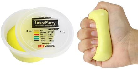 CanDo - Theraputty 56gr Xsoft/Geel - Handoefenmateriaal