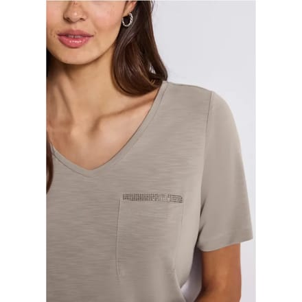 Shirt met juwelendetail