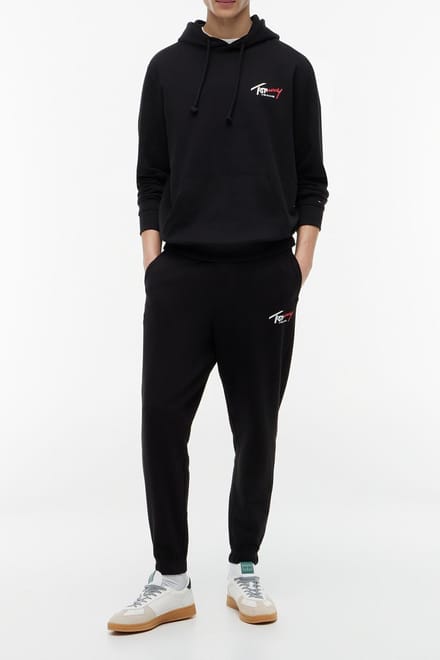 Tommy Hilfiger Regular Signature Black Maat: S | Joggingbroeken Outlet | Heren | Zwart