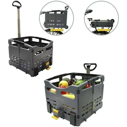 Topeak Trolleytote Folding Mtx Rear Mand Grijs