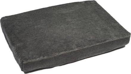 Comfort Kussen Matras omtrek met elastiek Teddy 90 x 125 cm - grijs