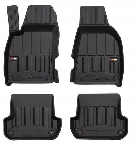 FROGUM AUDI A4 B6 - Rubber vloermatten - 3D opstaande randen - Automaat - Zwart - Exact passend