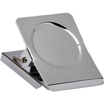Papierklem maul magnetisch vierkant 40mm zilver
