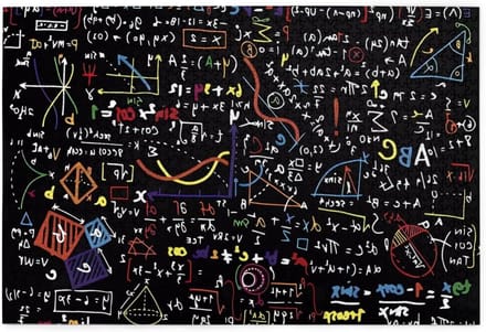 Wiskundige Formule Puzzel - Houten Puzzel - Ontspanning Thuis - 1000 Stukjes - Verticaal - Wit