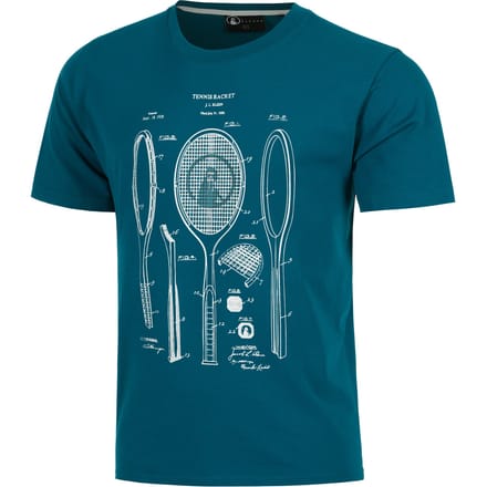 Quiet Please Create Rackitecture T-shirt Heren-Petrolblauw,Wit