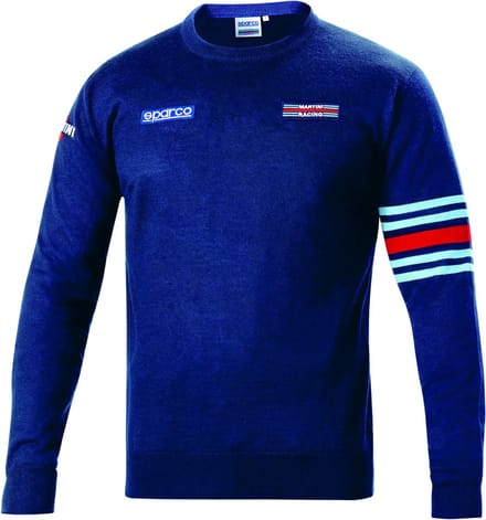 Sparco Martini Racing Wollen Sweater - Marineblauw - Maat S