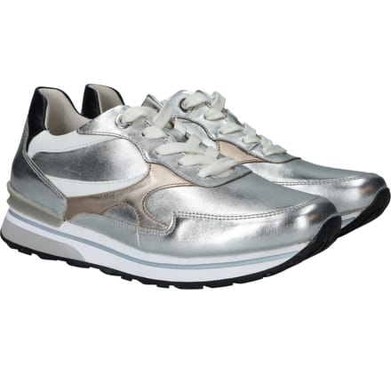 Gabor - Sneakers Hoog Zilver Zilverkleur 40