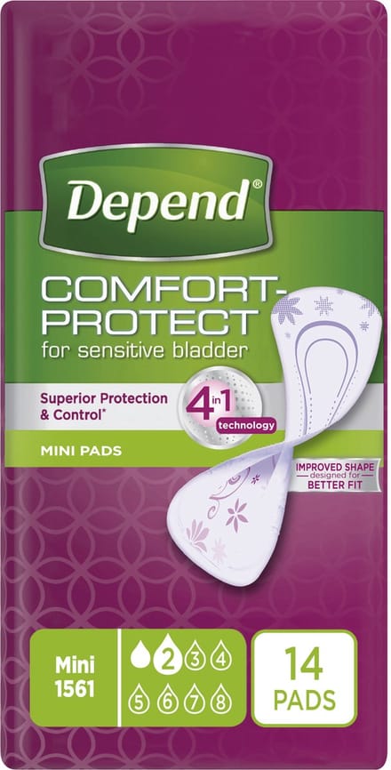 Depend Mini - Incontinentieverband voor urineverlies - 84 stuks