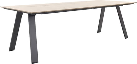 Nevada tuintafel 240 x 100 cm. - Carbon/Light teak polywood