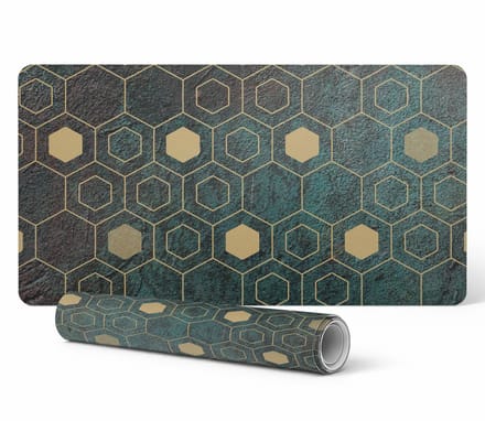 Designer laptop beschermmat met geometrisch patroon 120x60 cm