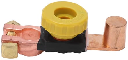 Allecto - Batterijscheidingsschakelaar - Auto Accu Isolator - Verleng de Levensduur van uw Batterij - Messing en ABS - Hoogwaardige Kwaliteit - Ges...