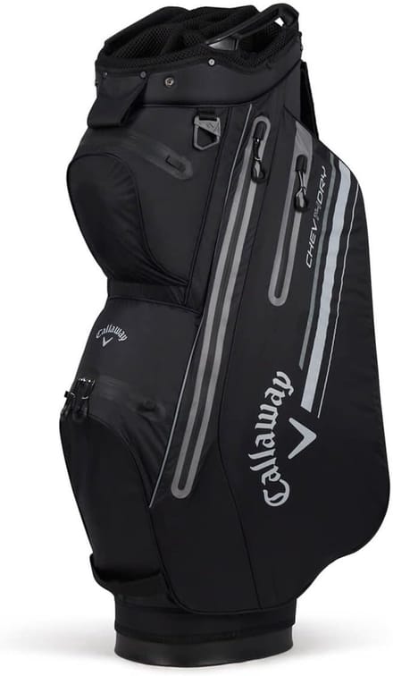 Golftas Kar - Golfkar Golf trolley - Golfen - Waterdicht - 14-weg top - Zwart