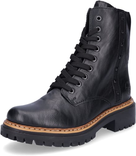 Rieker dames veterboot zwart