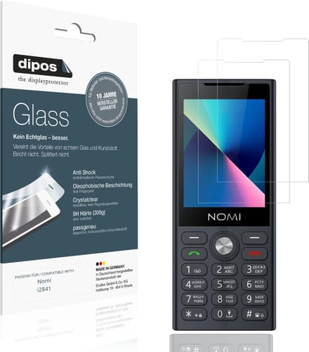dipos – 2x Pantserfolie geschikt voor Nomi i2841 | 9H Screenprotector