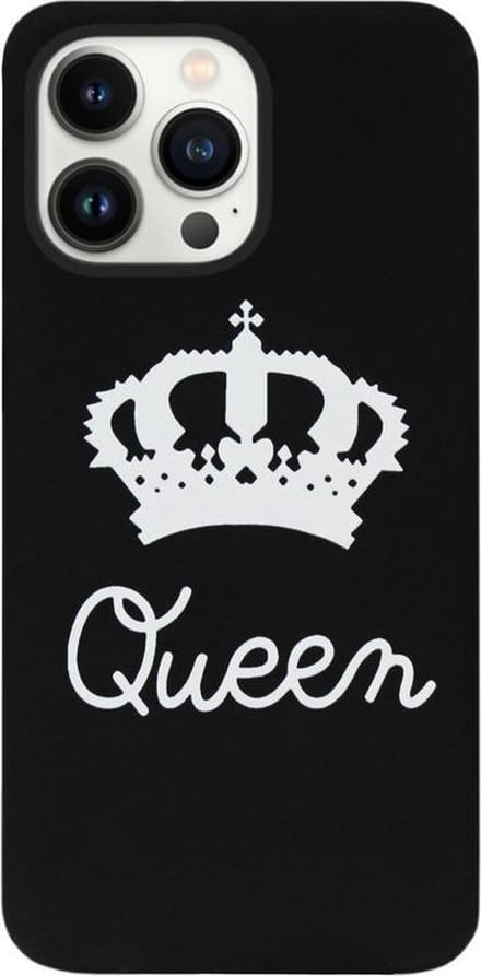 ADEL Siliconen Back Cover Softcase Hoesje Geschikt voor iPhone 13 Pro - Queen