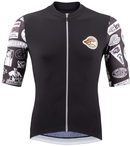 Cinelli Supercorsa Korte Mouw Wielertrui Zwart S Man