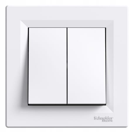 Schneider Electric Asfora - Dubbele Schakelaars - Wit - 10A - 250V