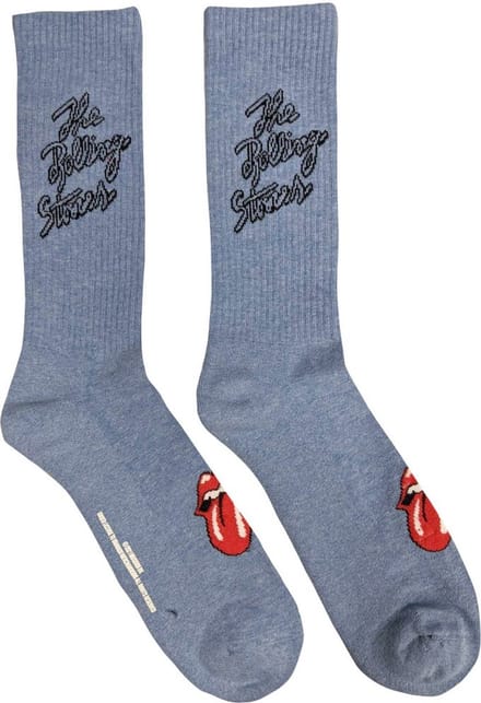 The Rolling Stones - Script Logo Sokken - EU 40-45 - Blauw