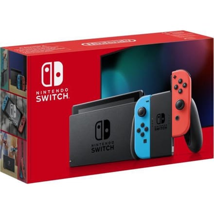 Nintendo Switch With Joy-Con - Neon Blue and Neon Red