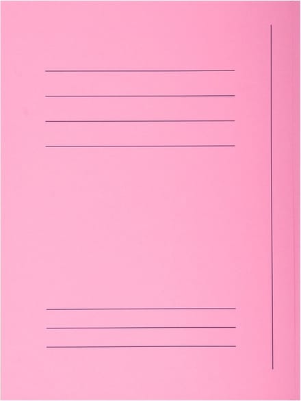 Exacompta SUPER 210 Pak van 50 dossiermappen met 3 kleppen. 24x32cm - Roze - 235003E