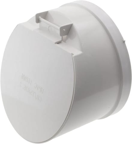 Vloerafvoer - Afvoerbuis - Buitenafvoer - Automatisch sluitend - 160 mm - Wit