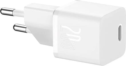 Baseus GaN5 20W Compacte Fast Charger USB-C Wit